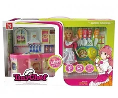 Žaislinis lėlių virtuvės rinkinys "Tiny Chef"
