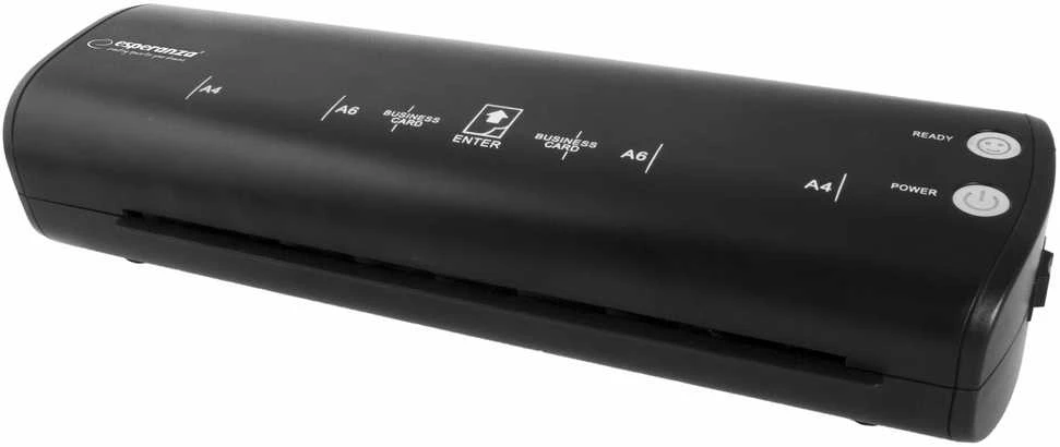 Laminatorius - Esperanza EFL004 A4 Karštas ir Šaltas 250 mm/min 125 µm Juodas
