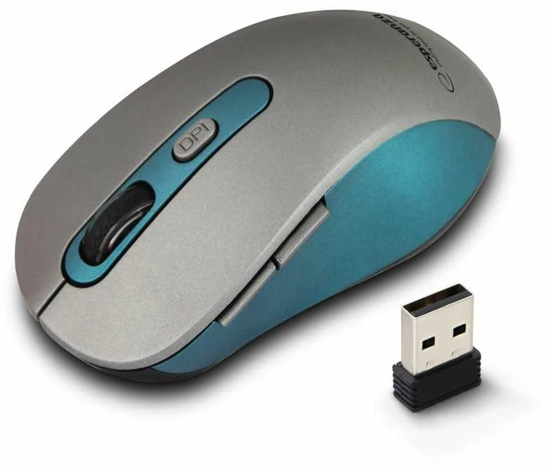Belaidė pelė „Esperanza EM131B“, 2,4 GHz, 6D, optinė, USB, „Adara“, mėlyna