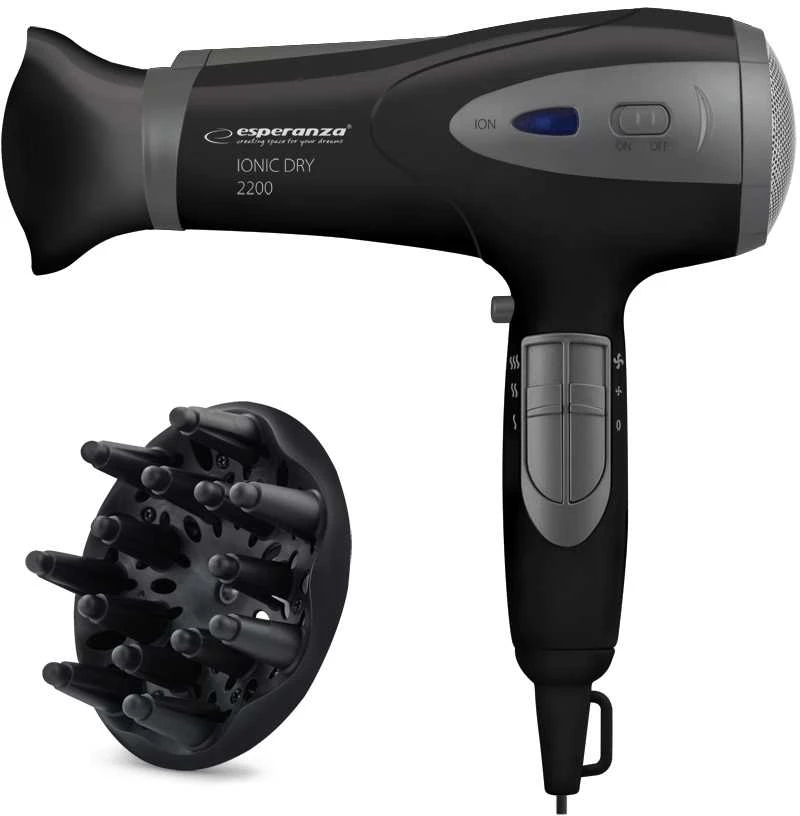 Plaukų džiovintuvas ESPERANZA HAIR DRYER 2200W IONIC VIVIEN EBH005K