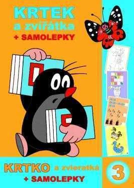 Dėlionė Rappa A4 book Mole and animal coloring page