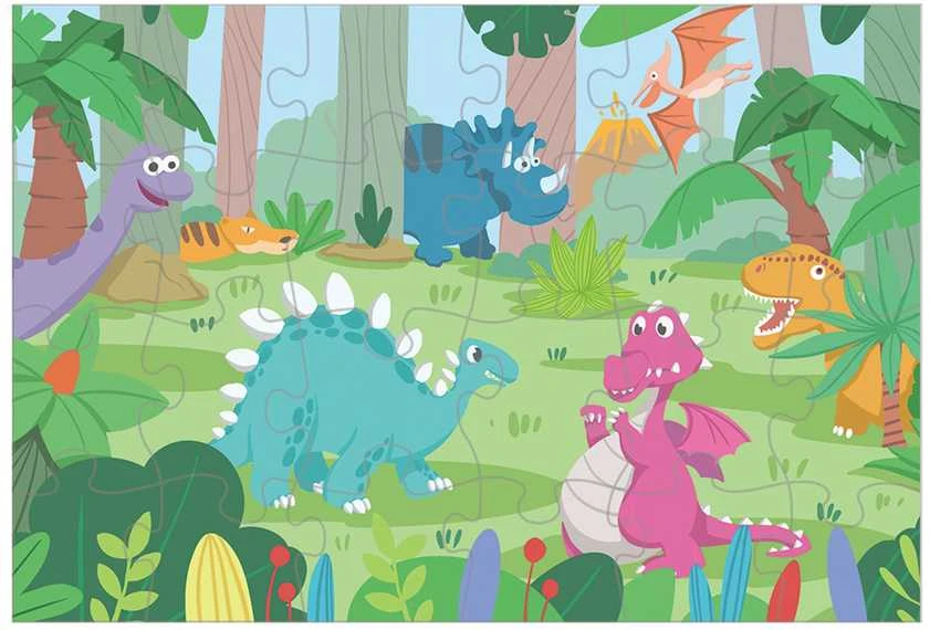 Rappa Dinozaurų dėlionė, 24 detalės