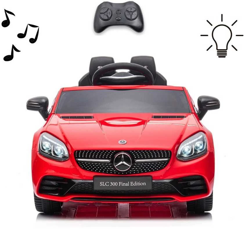 Milly Mally Akumuliatorinis automobilis vaikams „Mercedes-Benz SLC“, raudonos spalvos aprašymas - Prekės nuotrauka