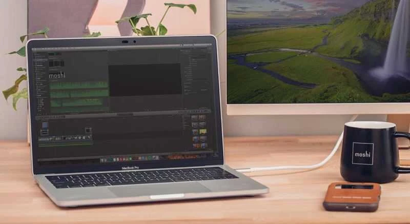 Moshi USB-C į DisplayPort 1,5 m, 5K (baltas) laidas