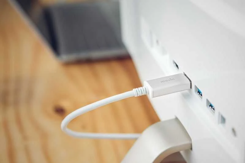 Moshi USB-C į DisplayPort 1,5 m, 5K (baltas) laidas