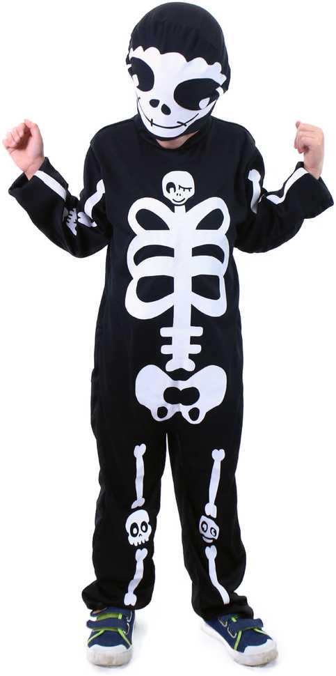 Rappa Vaikiškas kostiumas - skeletas su kepuraite (M), modelis - 207066 ...