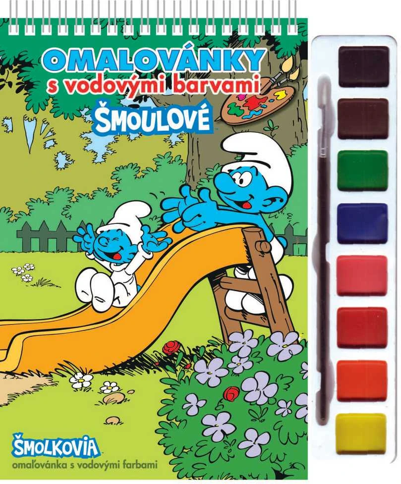 Dėlionė Rappa Coloring book with paints and a brush Smurfs 2