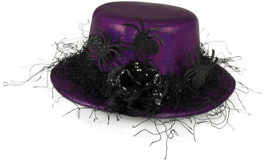 Rappa Mini violetinė kepurė su voratinkliu suaugusiems