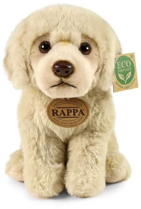 Rappa Eco-Friendly Pliušinis žaislas - sėdintis labradoro retriverio šuniukas, 23 cm aprašymas - Prekės nuotrauka