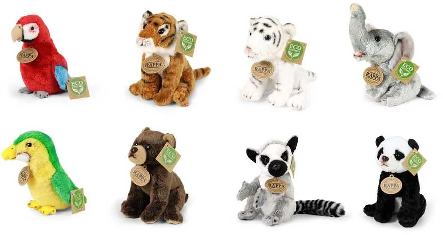Rappa Plush exotic mix asst. 15 cm ECO-FRIENDLY