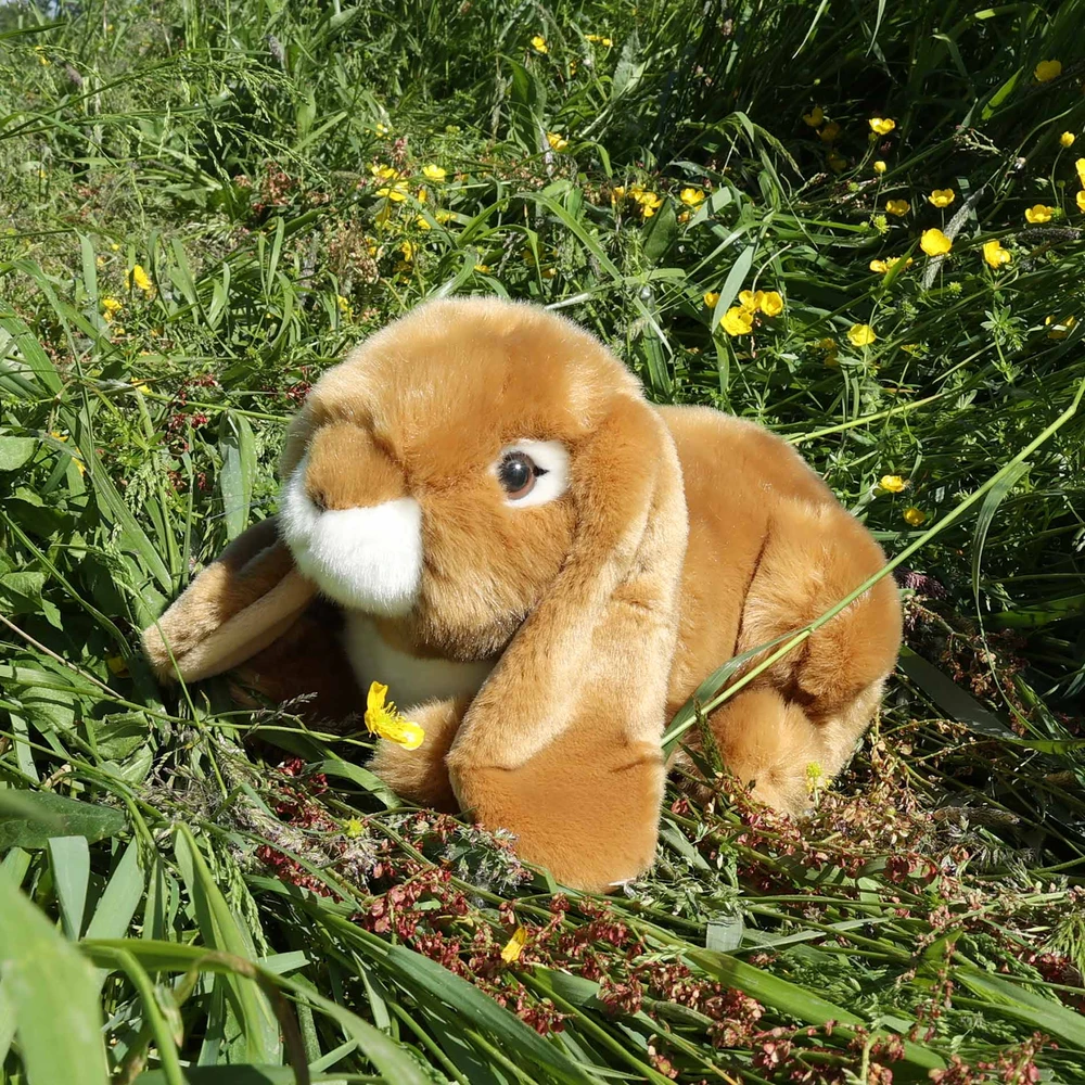Dėlionė Rappa Plush ruda rabbit 25 cm ECO-FRIENDLY