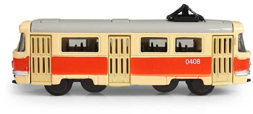 Rappa Retro metalinis mini tramvajus 8,5 cm, modelis - 196599, žema ...