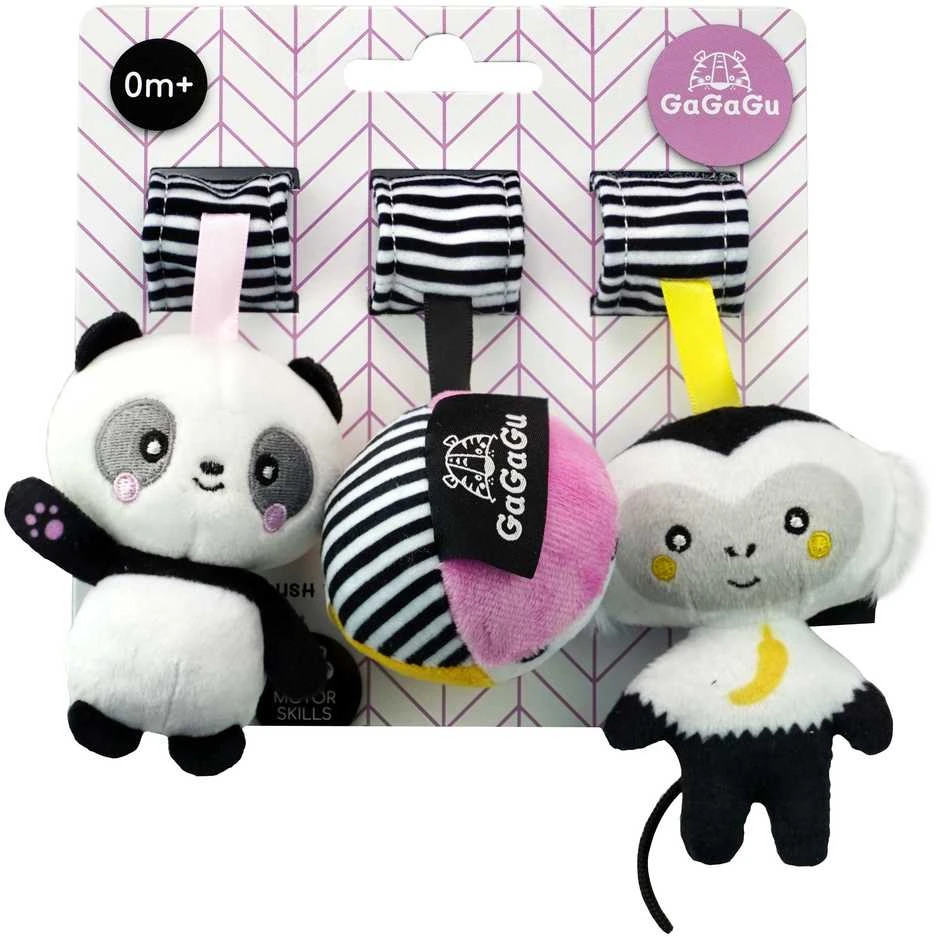 TM Toys GAGAGU GGG0832 pakabukas Panda beždžionių kamuolys