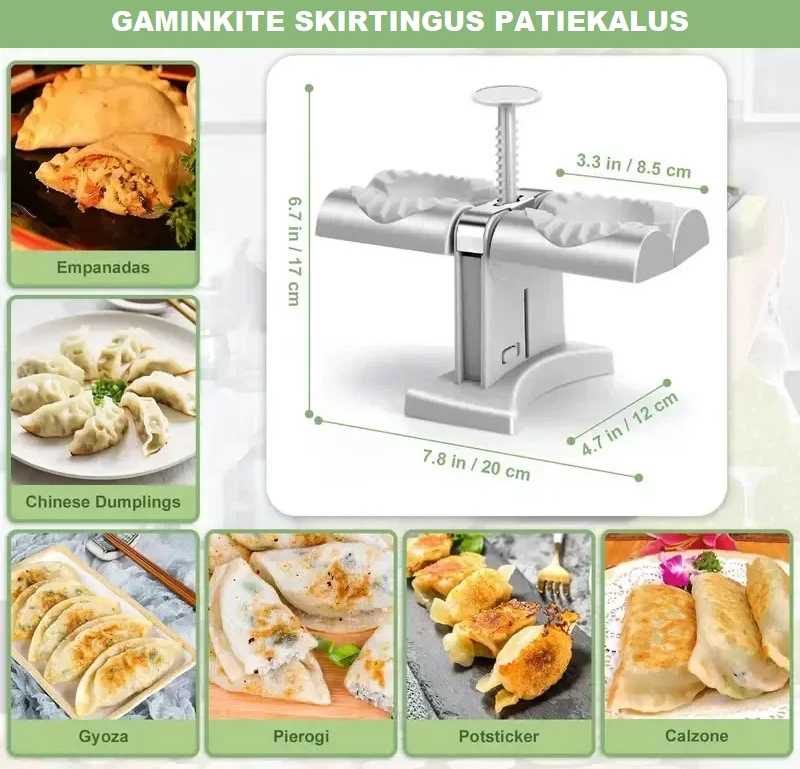Automatinis koldūnų virtinukų gaminimo aparatas
