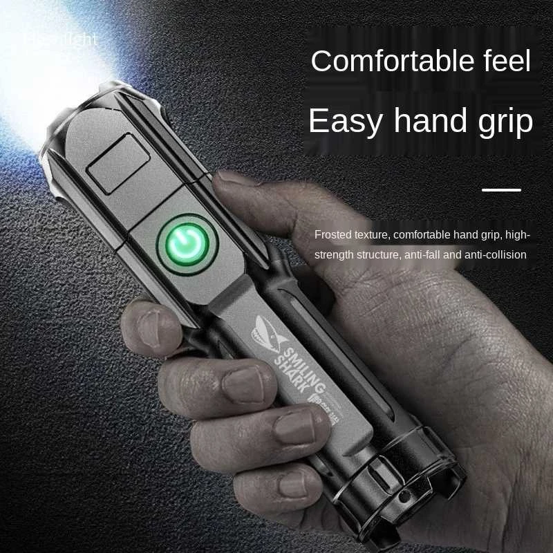 Taktinis LED prožektorius, pakraunamas USB