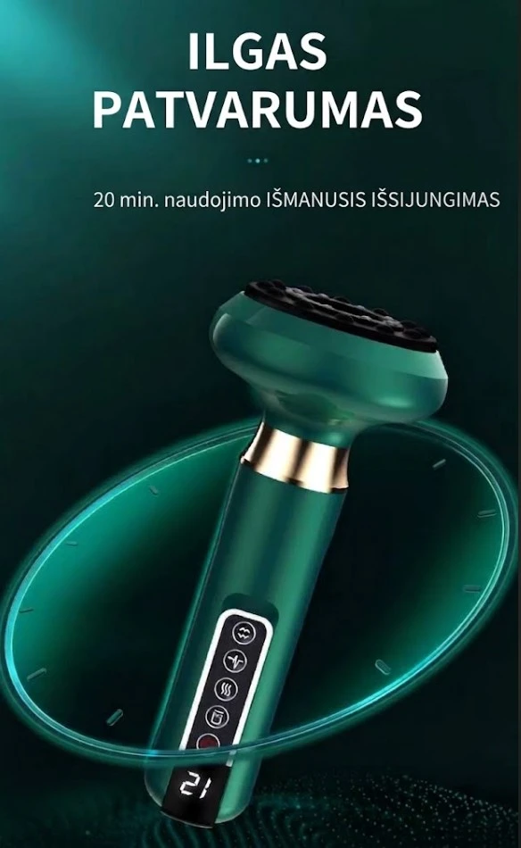 Vakuuminis liekninamasis masažuoklis anticeliulitinis