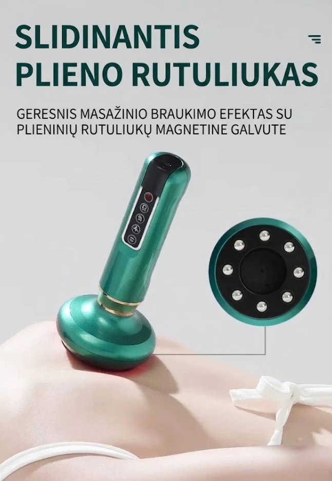 Vakuuminis liekninamasis masažuoklis anticeliulitinis
