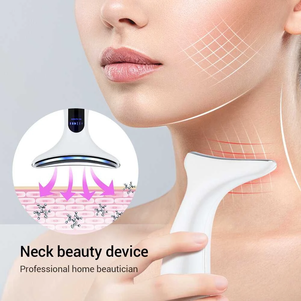 Veido kaklo masažuoklis Neck beauty device, baltas
