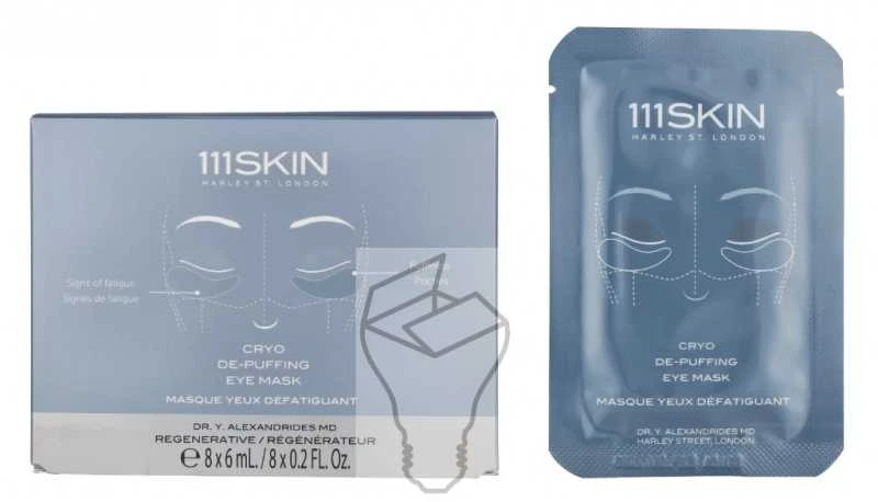 111SKIN Cryo De-Puffing Eye Mask paakių kaukės, 8 x 6 ml