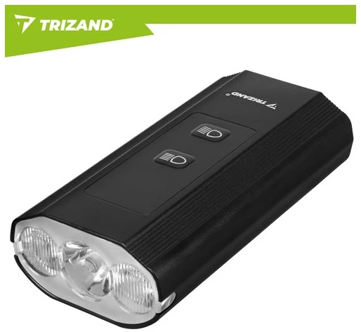 1300 lm LED dviračio žibintas + „Trizand“ galinis žibintas