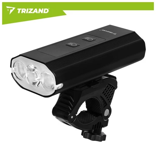 1300 lm LED dviračio žibintas + „Trizand“ galinis žibintas