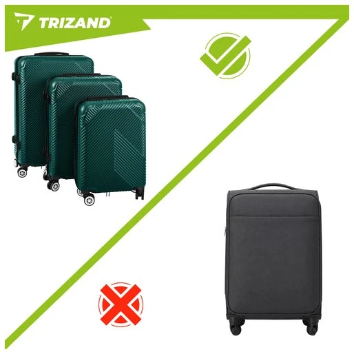 3-in-1 suitcase set - žalias Trizand 27672