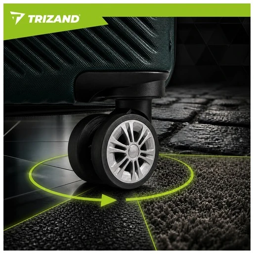 3-in-1 suitcase set - žalias Trizand 27672