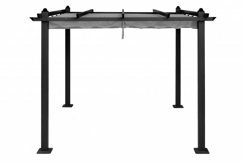 4Living Lauko pavėsinė pilkos spalvos, 3x3 m