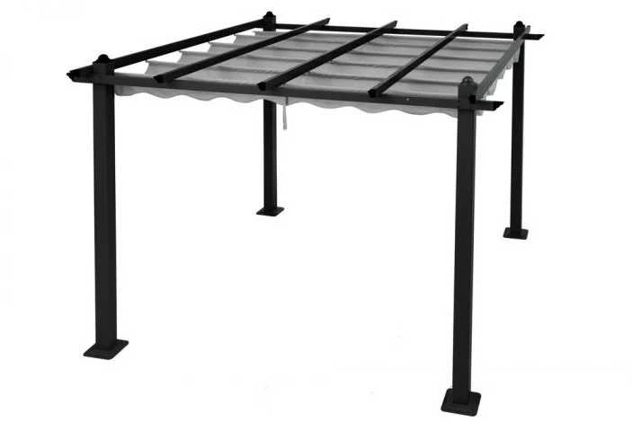 4Living Lauko pavėsinė pilkos spalvos, 3x3 m