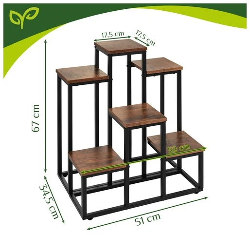 Pastatomas gėlių stovas 67 cm - 6 lentynos Gardlov