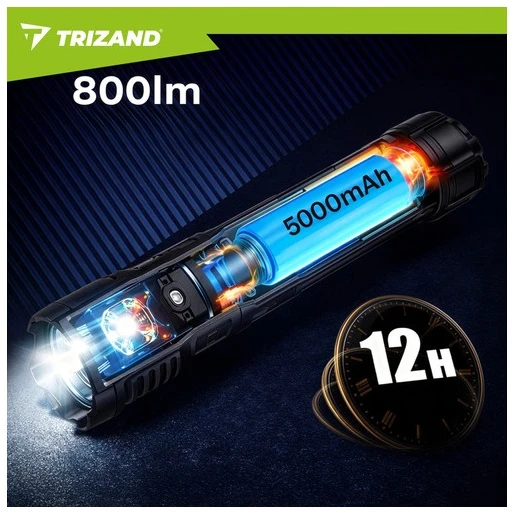 800lm Trizand 26950 tactical prožektorius