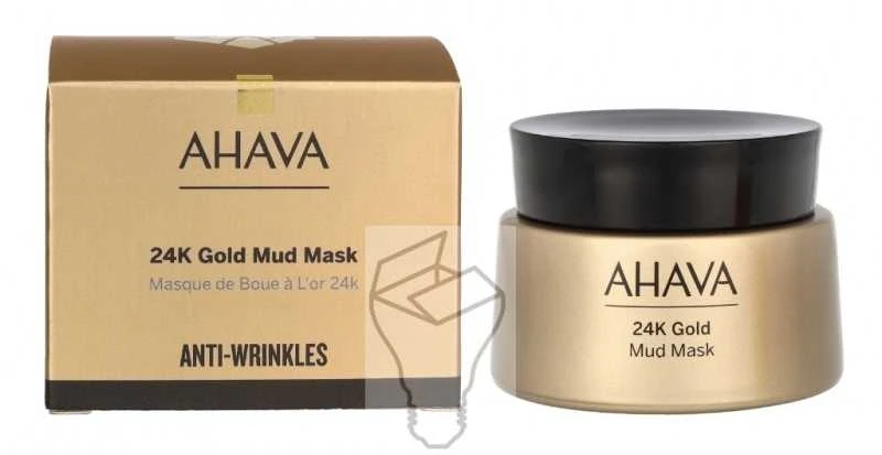 AHAVA 24K Gold Mineral Mud Mask aukso mineralinė purvo kaukė, 50 ml