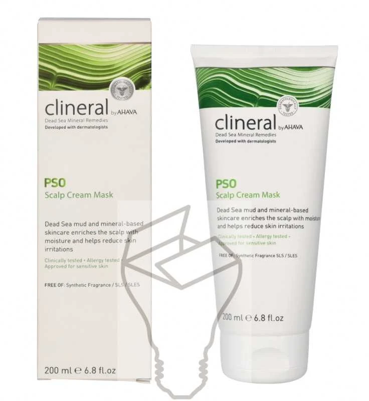 Ahava Clineral PSO Scalp Kreminis Mask, 200 ml