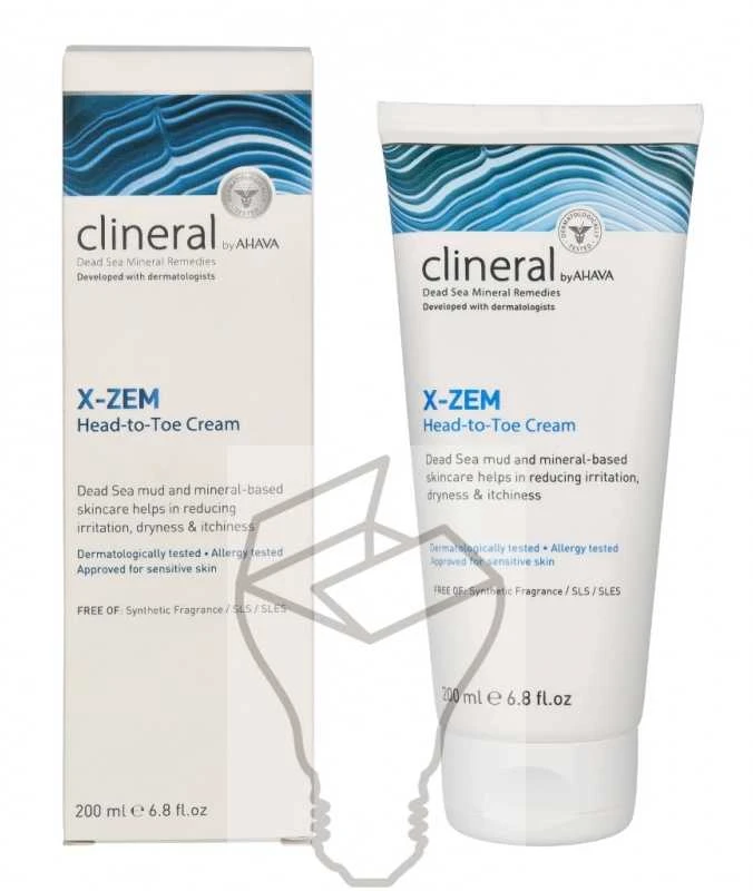 Ahava clineral x-zem viso kūno kremas 200 ml