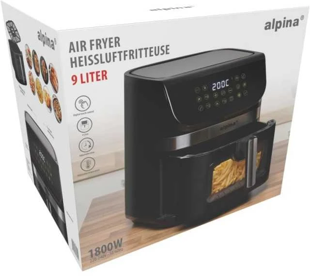 Alpina karšto oro gruzdintuvė 1800W 9 litrai