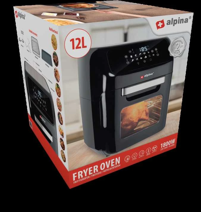 Karšto oro gruzdintuvė Alpina Oven, 12L