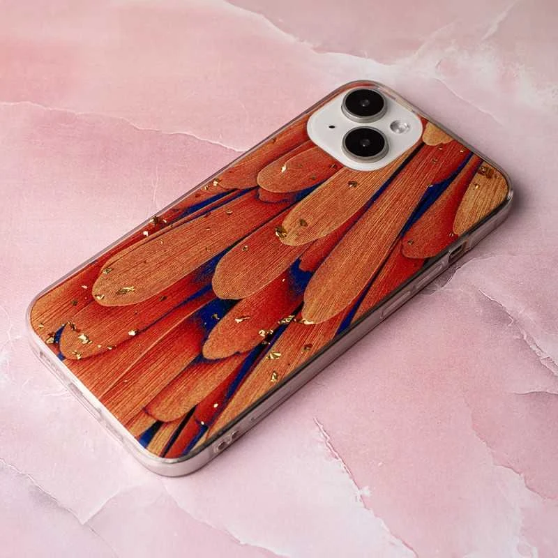 TFO Oranžinis Auksinis "Gold Glam" dėklas iPhone 11 oranžinis