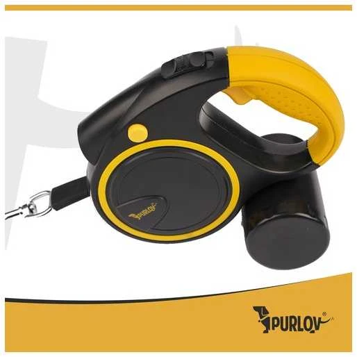 Automatinis virvelis su žibintuvėliu 5 m Purlov 25965