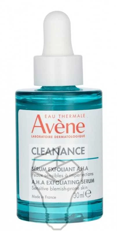 Avène Cleanance A.H.A. Anti-Perfection Exfoliating Serum šveičiantis serumas jautriai, spuoguotai veido odai, 30 ml