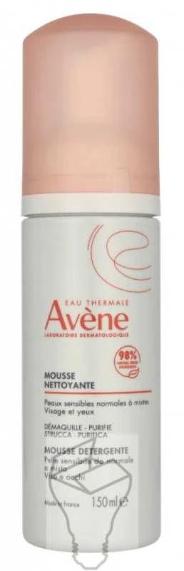 Avene Cleansing Foam Make-up Remover valomosios veido putos, 150 ml