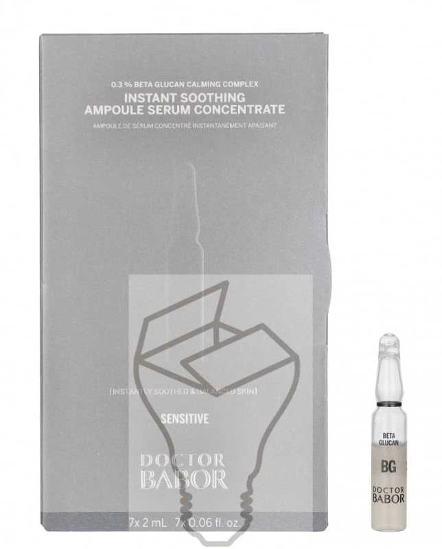 BABOR Intensyviai raminančios ampulės veidui. Instant Soothing Ampoule Serum Concentrate