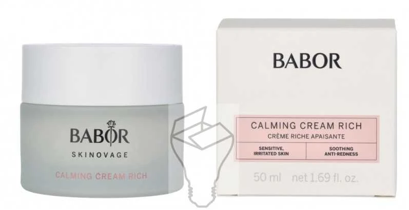 Babor Skinovage Calming Kreminis Rich raminantis veido kremas jautriai odai, 50 ml