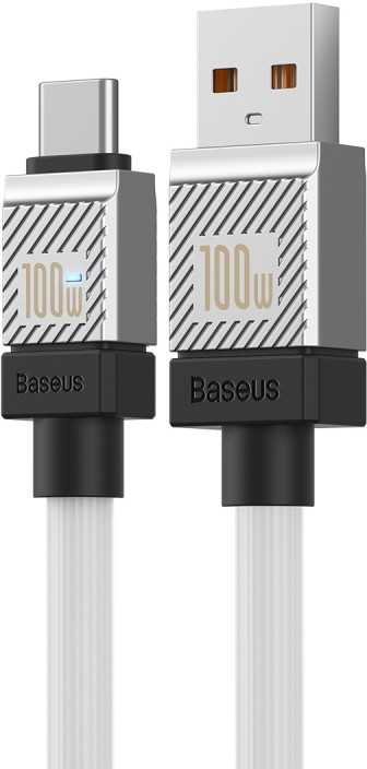 USB laidas per USB-C Baseus CoolPlay 100W 1m (baltas)