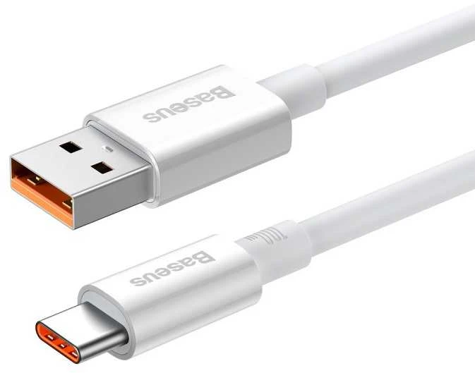 USB laidas per USB-C Baseus Superior 100W 0.25m (baltas)