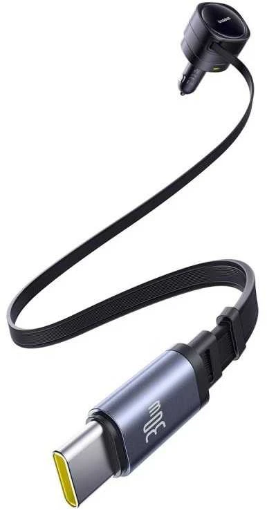 "Baseus PD" automobilinis įkroviklis 2x USB prievadas 90W, juodas