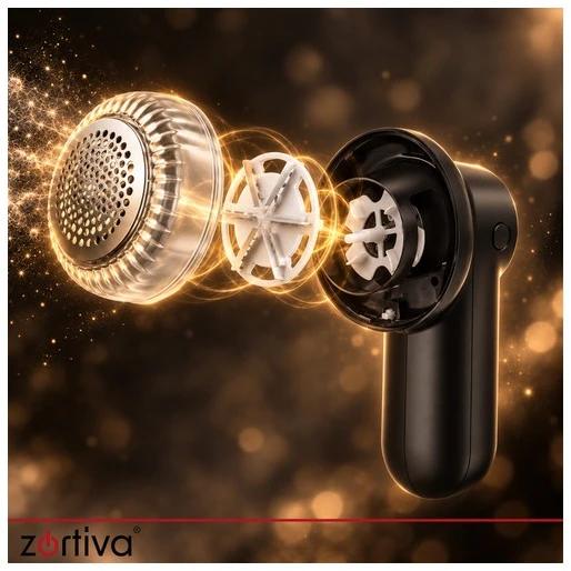 Zortiva Cordless Clothes Shaver - Juodas