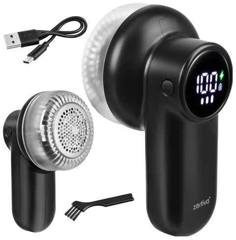 Zortiva Cordless Clothes Shaver - Juodas