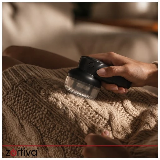 Zortiva Cordless Clothes Shaver - Juodas