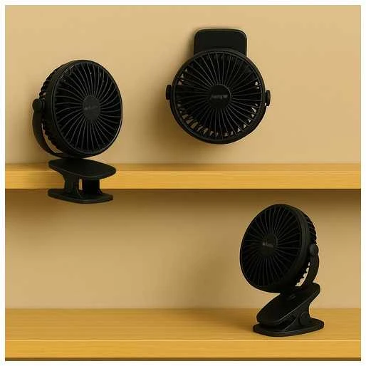 Ventiliatorius Juodas cordless fan Ruhhy 25567