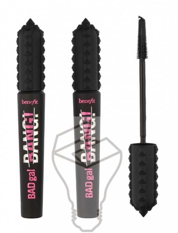 Benefit Duo Set: Badgal Bang! Volumizing Blakstienų tušas apimties suteikiantis blakstienų tušas, atspalvis: 1 Intense Pitch Juodas, 2 x 8,5g